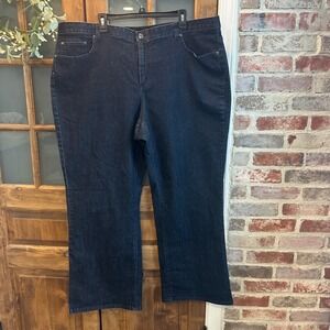 Cato Premium Women's Dark Wash Denim Jeans Size 24W Bootcut Stretch